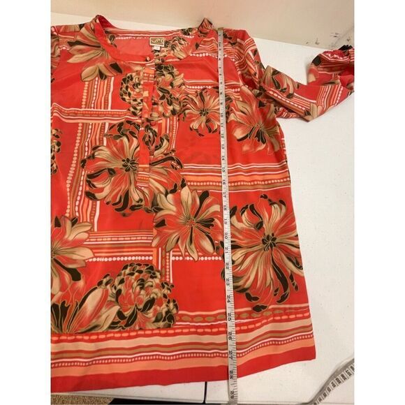 JM Collection women’s blouse size 16 floral - Picture 4 of 6